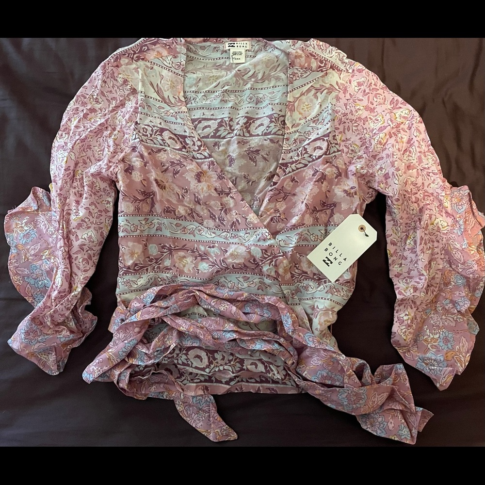 Billabong wrap blouse